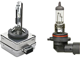 HID and Traditional Halogen Bulbs