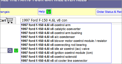 Help with Finding Parts for Your Vehicle