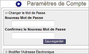 changer le mot de passe