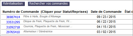 commandes apparatront automatiquement