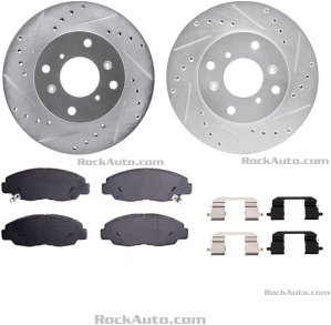 2002 HONDA ACCORD 2.3L L4 Rotor & Brake Pad Kit | RockAuto