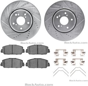 2017 HONDA ACCORD 3.5L V6 Rotor & Brake Pad Kit | RockAuto